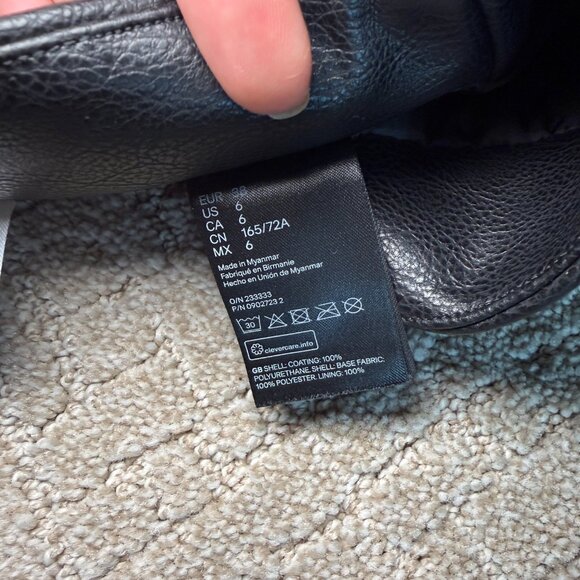 H&M Divided Faux Leather Mini Skirt | Sleek & Chic - Picture 5 of 5